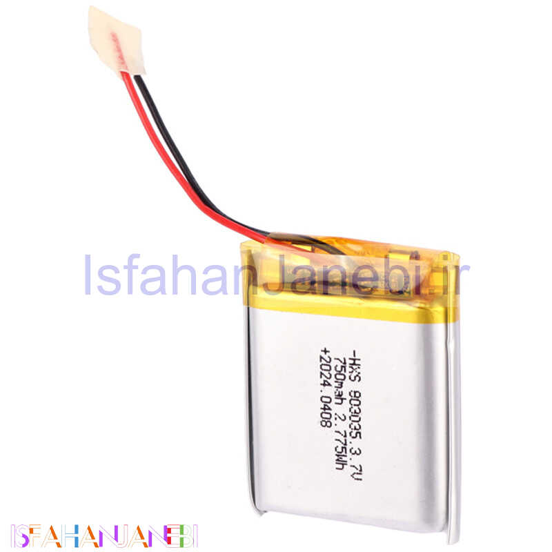 اصفهان جانبی-باتری لیتیوم 750mAh 8*30*35mm 803035