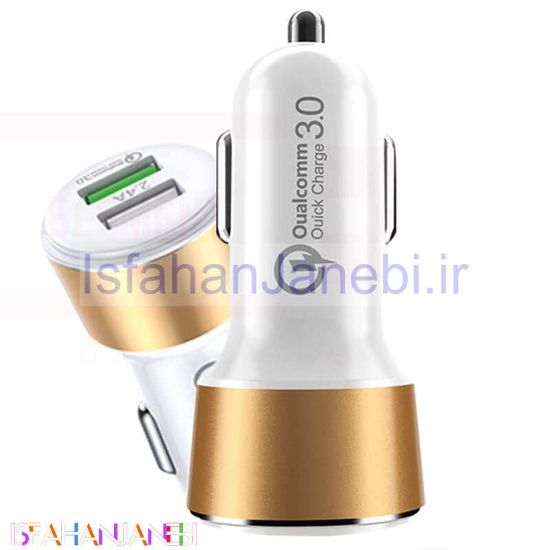 اصفهان جانبی-شارژر فندکی فست شارژ Joyroom CC-032 QC3 2.4A