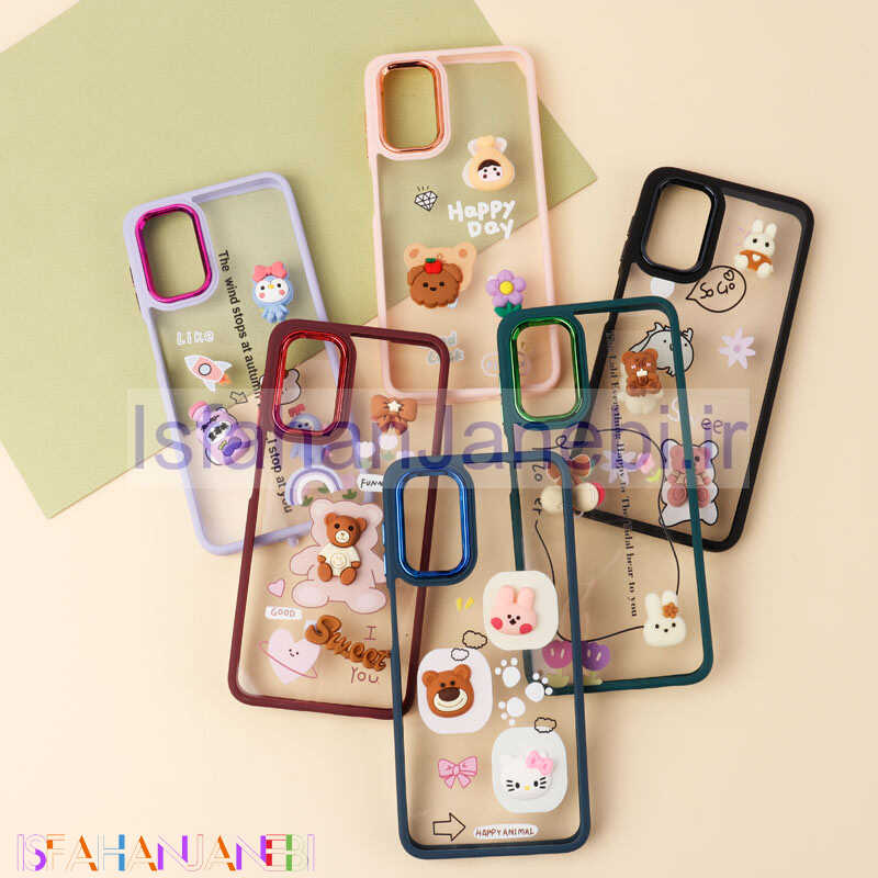 اصفهان جانبی-قاب شفاف متال ایرون عروسکی برجسته Samsung Galaxy A13 5G / A04s