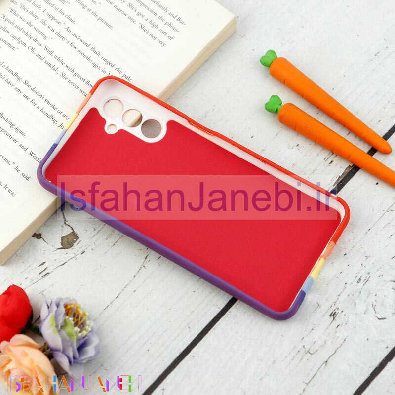 اصفهان جانبی-قاب محافظ لنزدار سیلیکونی رنگین کمانی Highcopy سامسونگ A13 5G