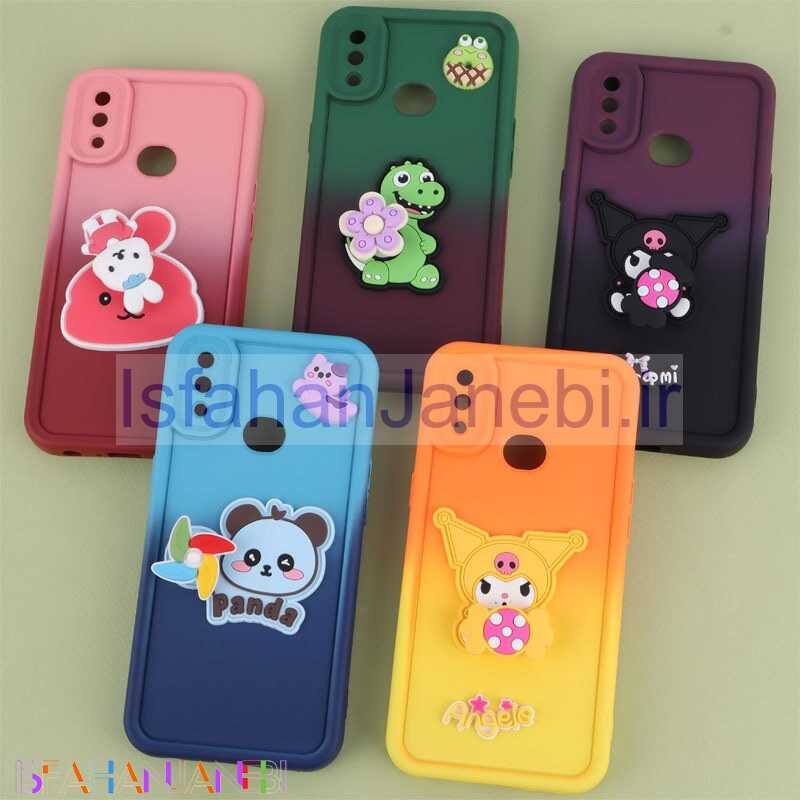 اصفهان جانبی-قاب سیلیکونی سامسونگ Galaxy A10s اسپینردار محافظ لنزدار دورنگ