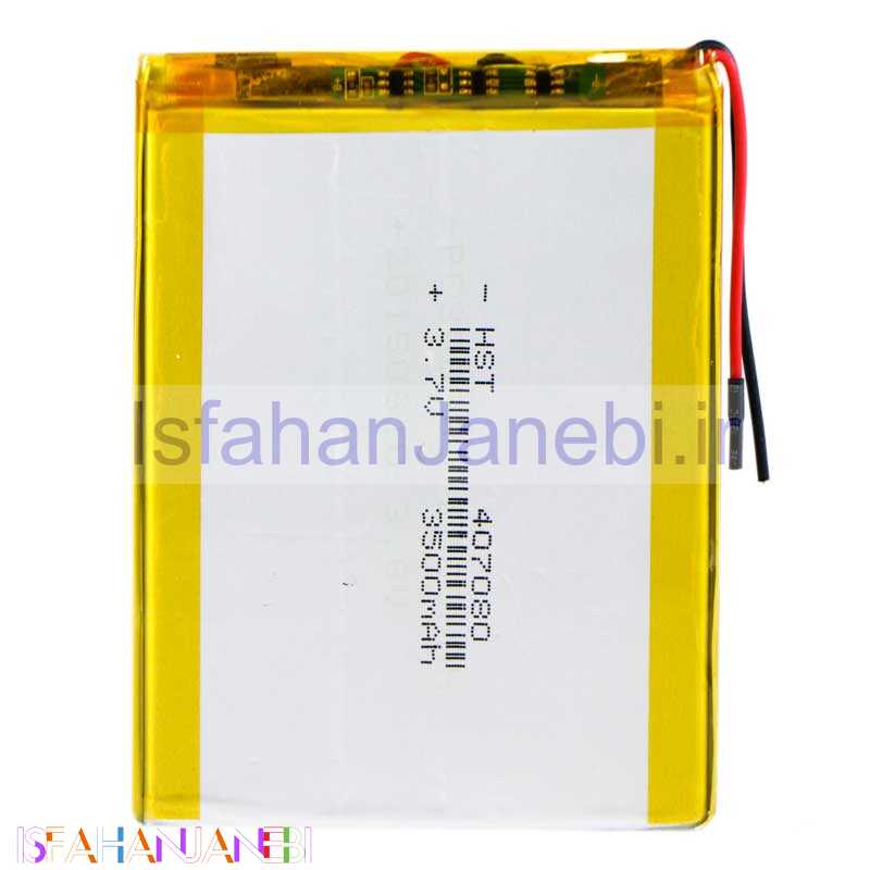 اصفهان جانبی-باتری لیتیوم 3500mAh 85*65*4mm 407080