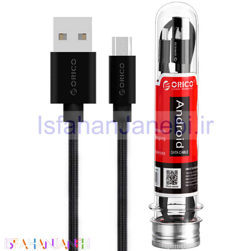 اصفهان جانبی-کابل میکرو یو اس بی فست شارژ اوریکو Orico N301-10 2.4A 1m