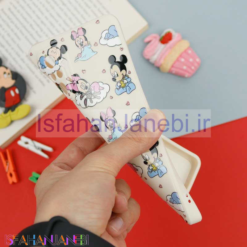 اصفهان جانبی-قاب سیلیکونی سفید محافظ لنزدار طرح میکی موس 3 شیائومی Xiaomi Redmi Note 10 Pro