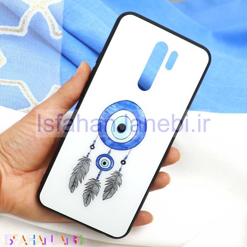 اصفهان جانبی-قاب پشت گلسی طرح چشم و نظر Xiaomi Redmi 9
