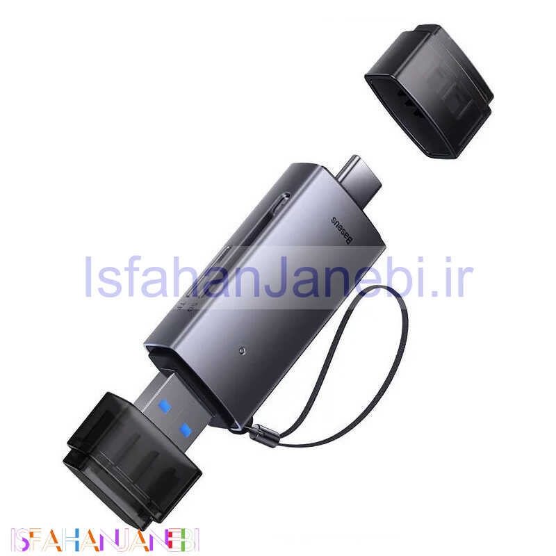اصفهان جانبی-رم ریدر همه کاره Baseus Airgoy WKQX060113 OTG Type-C