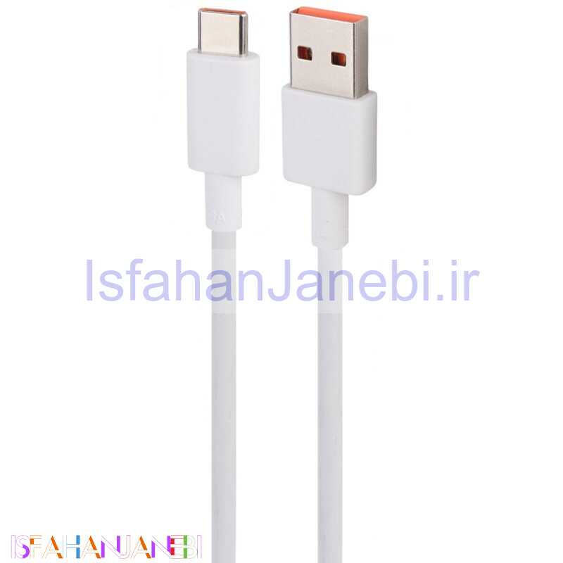 اصفهان جانبی-کابل تایپ سی فست شارژ Xiaomi 6A 1m شرینک
