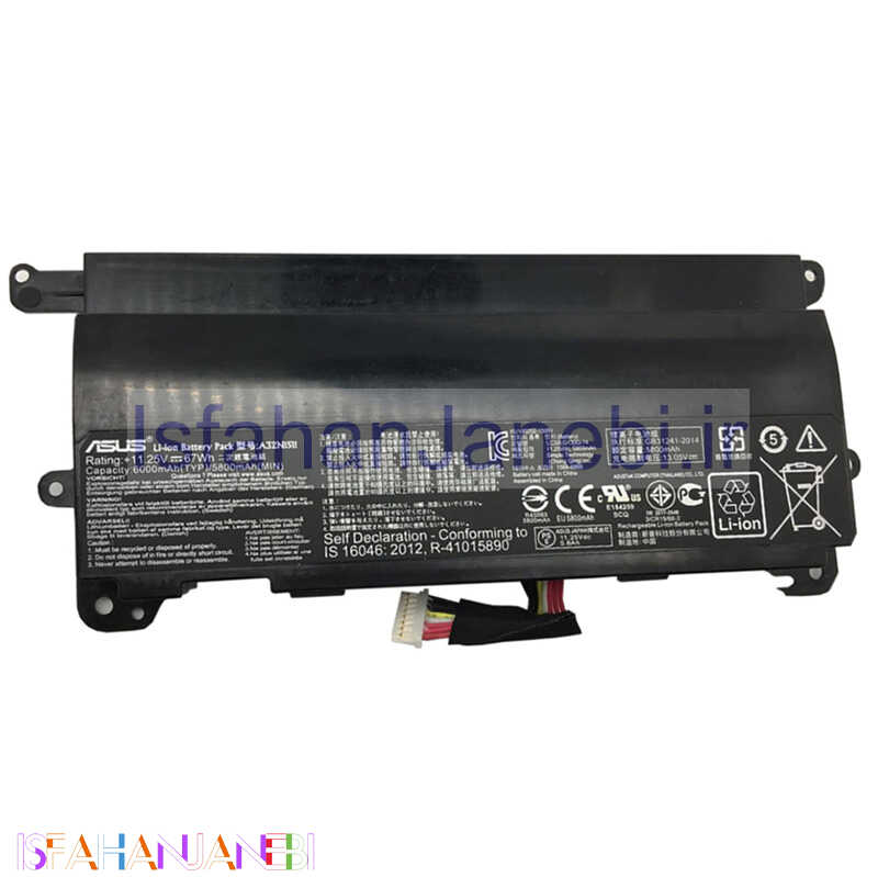 اصفهان جانبی-باتری اورجینال لپ تاپ ایسوس ASUS G752VL 6Cell