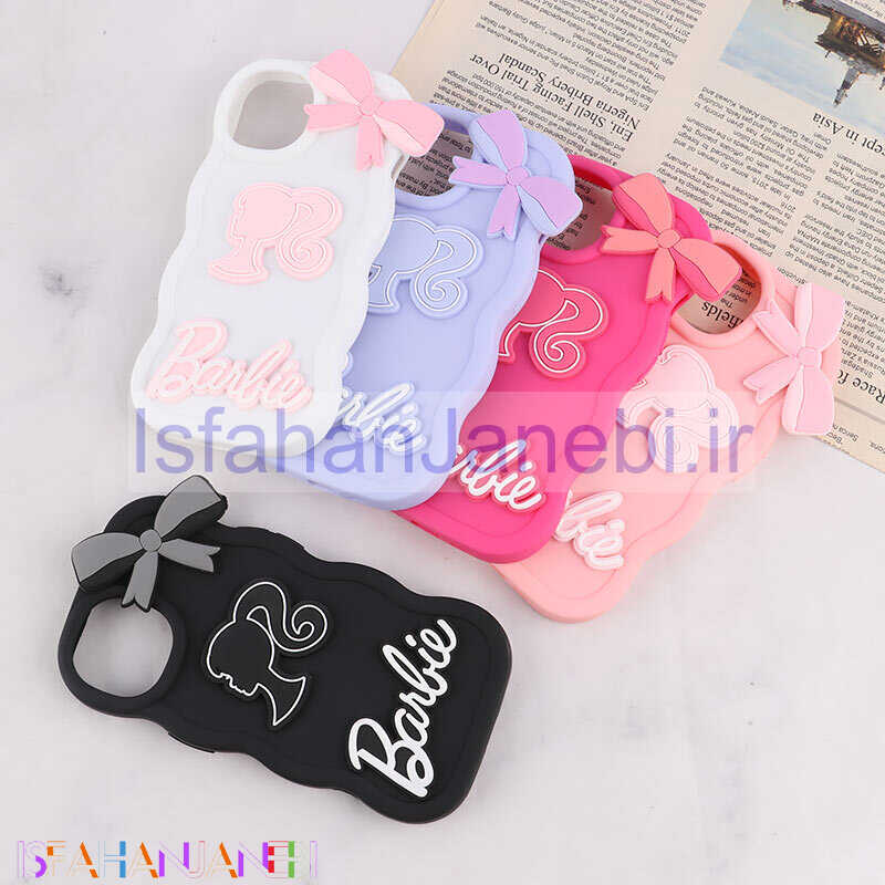 اصفهان جانبی-قاب موج دار آیفون iPhone 15 طرح Barbie برجسته