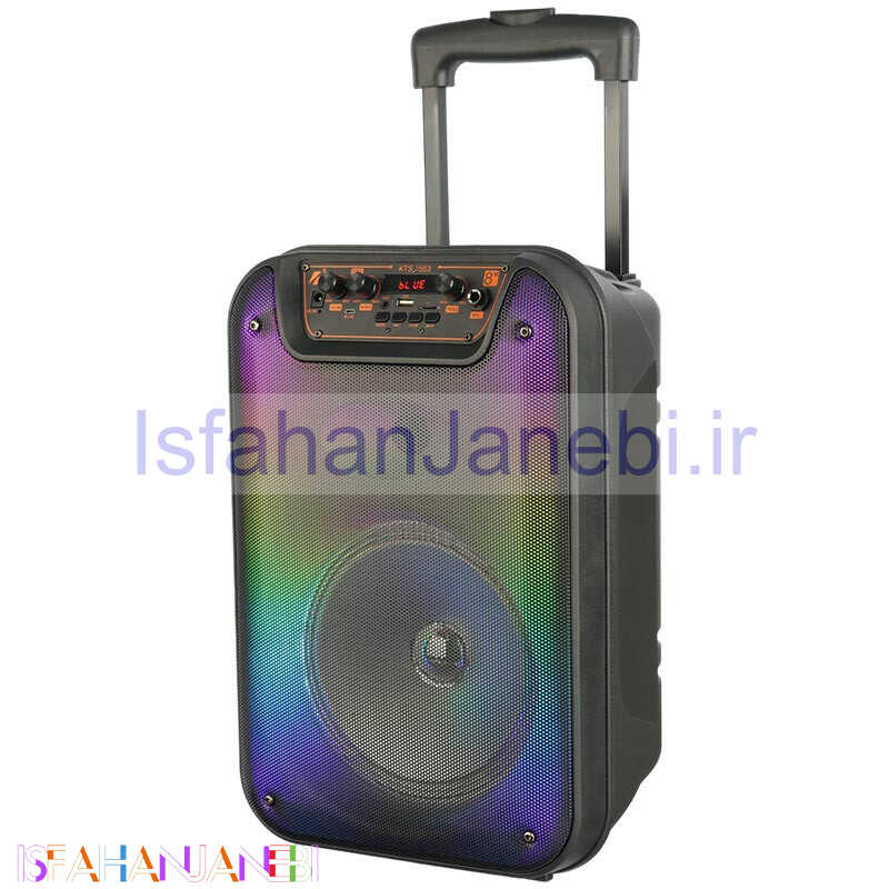اصفهان جانبی-اسپیکر بلوتوثی رم و فلش خور KTS-1553 + میکروفون و ریموت کنترل