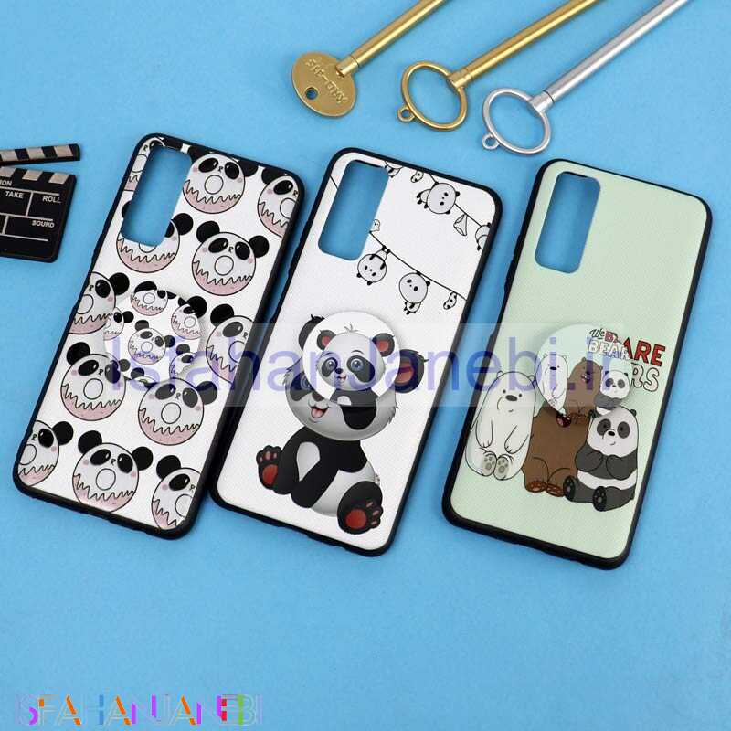 اصفهان جانبی-قاب فانتزی برجسته + پاپ سوکت طرح پاندا هواوی Y7a سری D