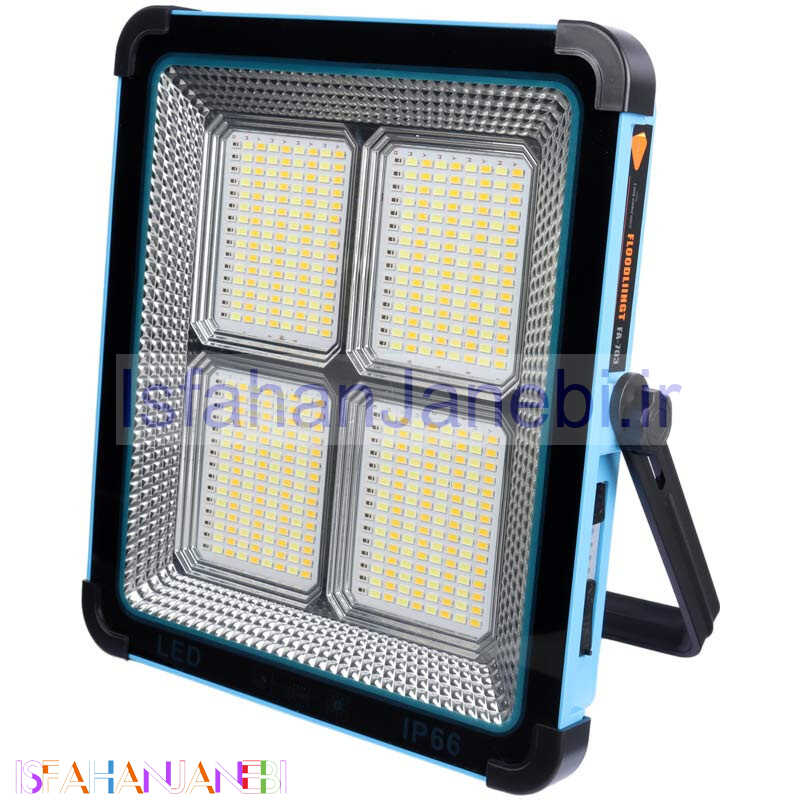 اصفهان جانبی-پروژکتور سیار شارژی و پاور بانک خورشیدی Okgo FA-703