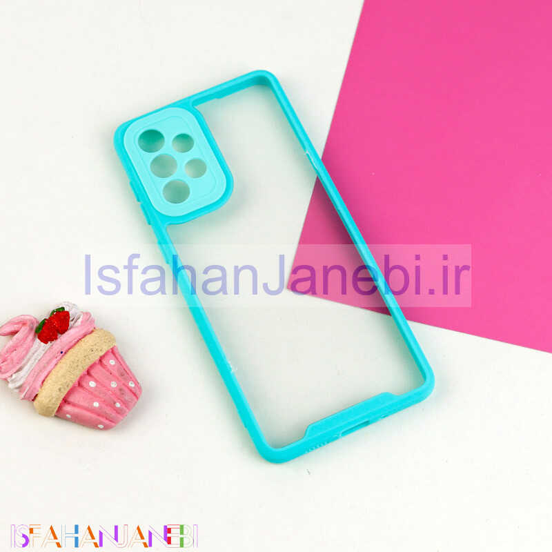 اصفهان جانبی-قاب ضد ضربه پشت شفاف Q.Series محافظ لنزدار Samsung Galaxy A73