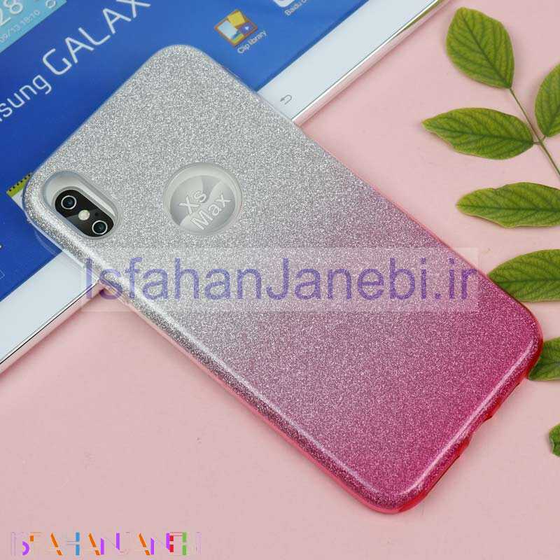 اصفهان جانبی-قاب اکلیلی iPhone XS Max سفید صورتی