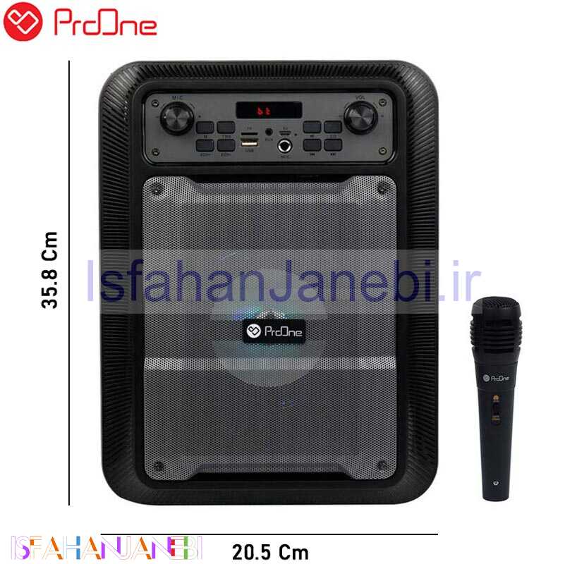 اصفهان جانبی-اسپیکر چمدانی بلوتوثی رم و فلش خور ProOne IR-01 Series PSB4910 + میکروفون