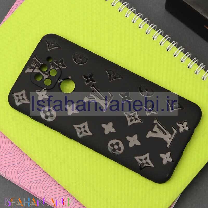 اصفهان جانبی-قاب طرحدار محافظ لنزدار مشکی LV شیائومی Redmi Note 9