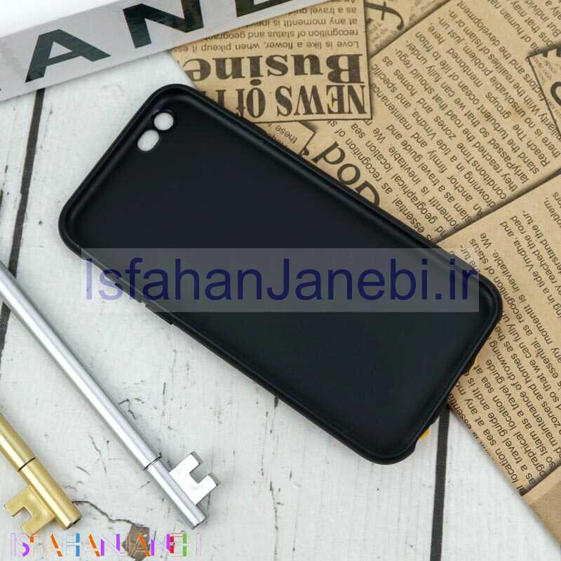 اصفهان جانبی-قاب سیلیکونی اردک مشکی محافظ لنزدار iPhone 6/6s
