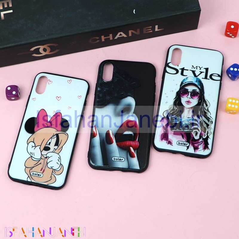 اصفهان جانبی-قاب فانتزی برجسته دخترانه آیفون iPhone X/XS سری 6