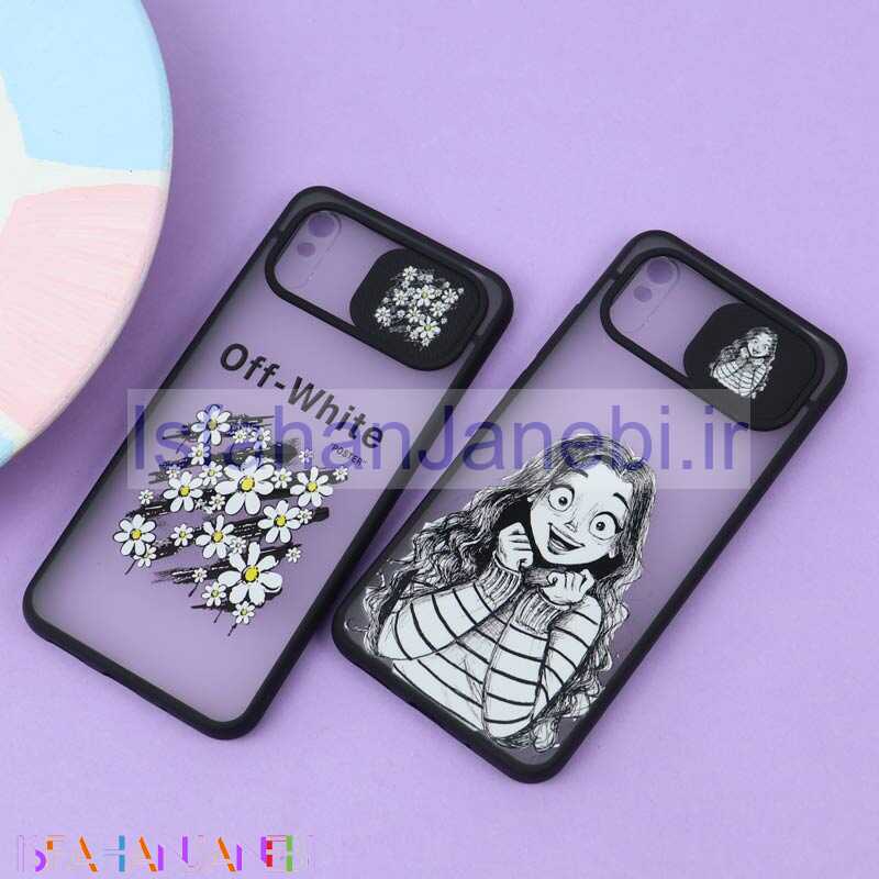 اصفهان جانبی-قاب محافظ لنز دار کشویی طرحدار مشکی Xiaomi Redmi 9A