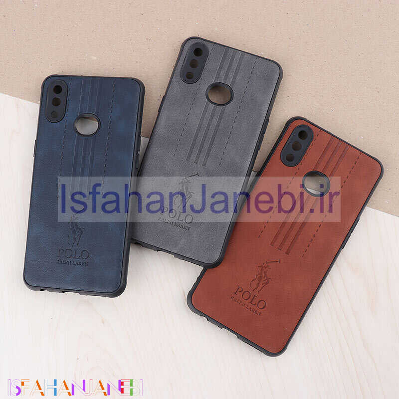 اصفهان جانبی-قاب چرمی Polo Ralph Laren سامسونگ Galaxy A10s محافظ لنزدار