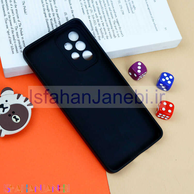 اصفهان جانبی-قاب سیلیکونی خرس TED محافظ لنزدار Samsung Galaxy A53 5G مشکی