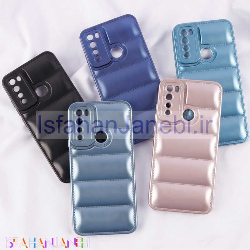 اصفهان جانبی-قاب پافر ژله ای براق محافظ لنزدار Xiaomi Redmi Note 8