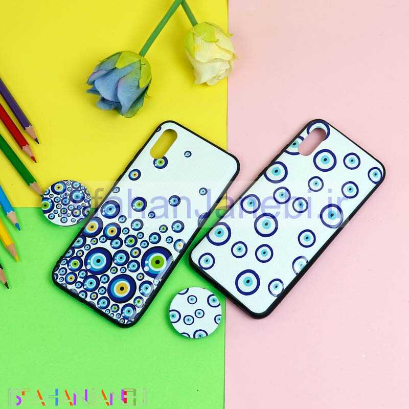 اصفهان جانبی-قاب فانتزی برجسته + پاپ سوکت طرح چشم و نظر شیائومی Redmi 9A سری D