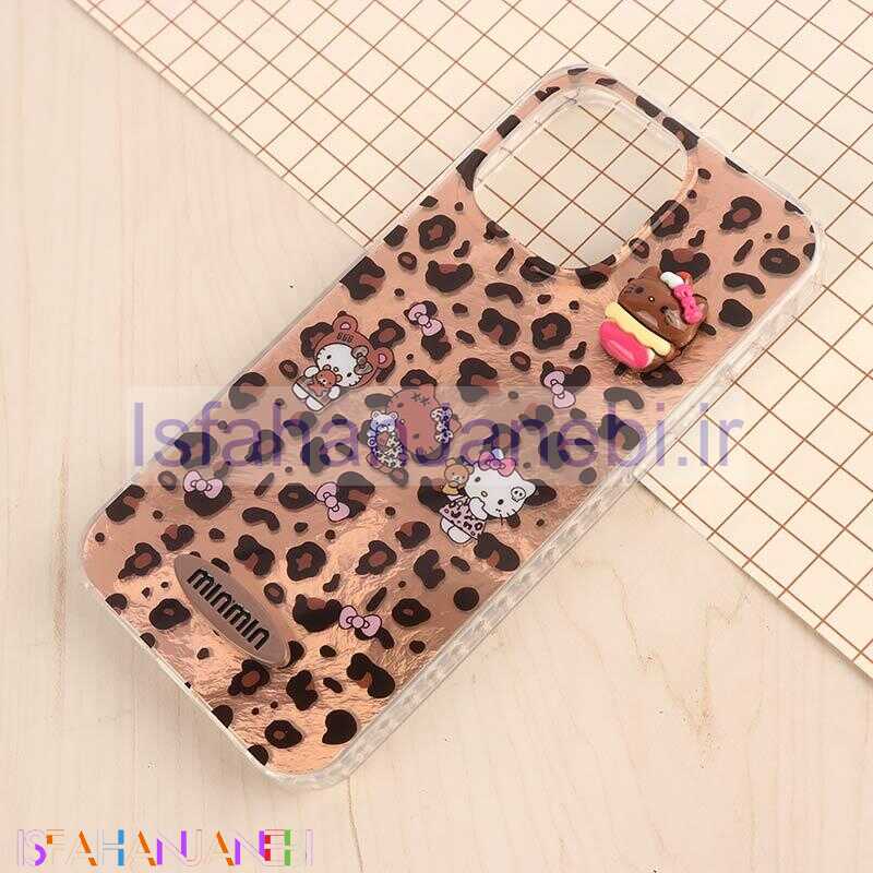اصفهان جانبی-قاب IMD آیفون iPhone 15 Pro Max طرح Kitty برجسته براق