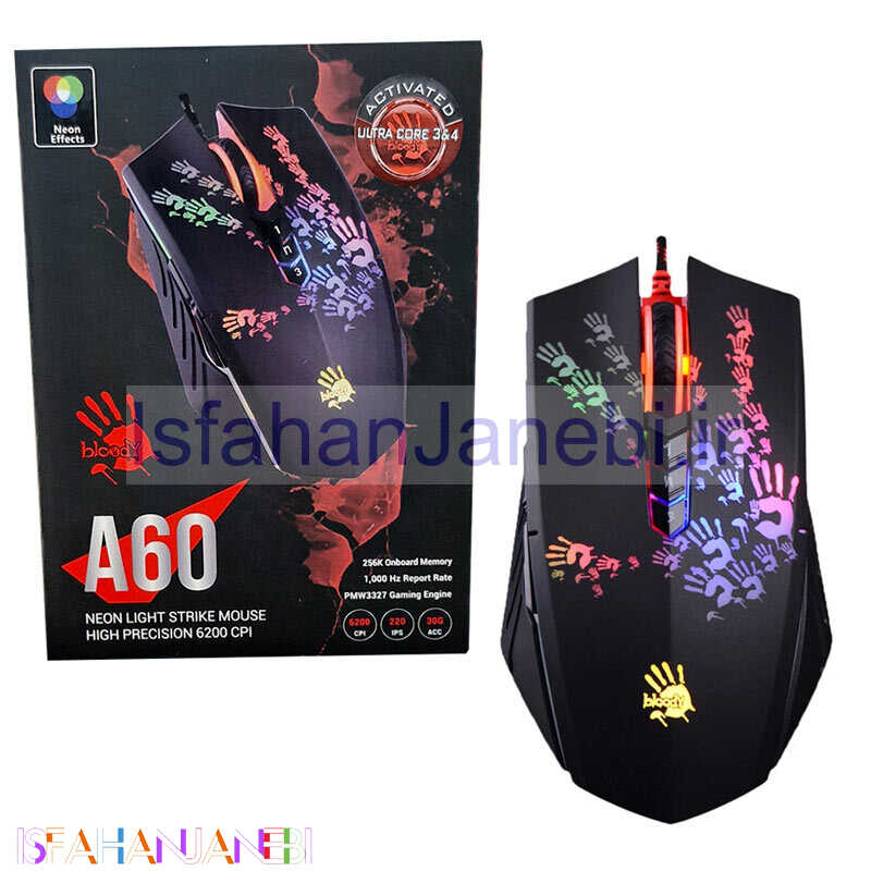 اصفهان جانبی-موس گیمینگ بلادی A60