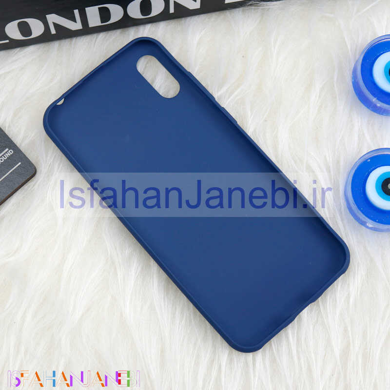 اصفهان جانبی-قاب طرح سیلیکونی Huawei Honor 8A سرمه ای