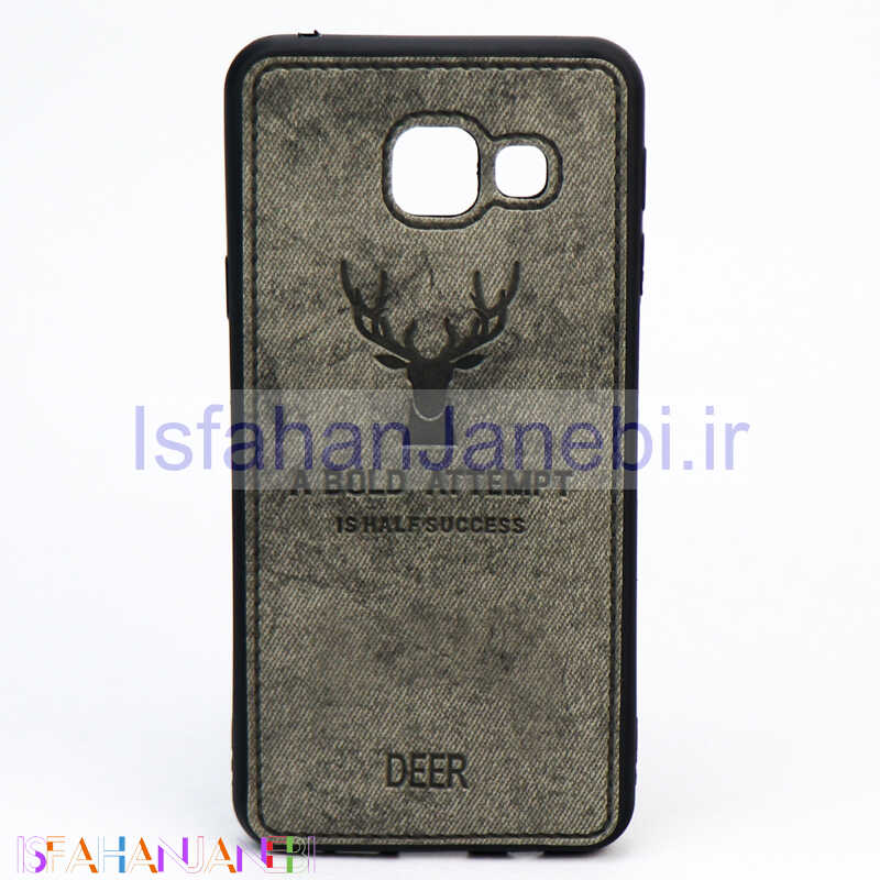 اصفهان جانبی-قاب چرمی طرح گوزن Samsung A3 2016 خاکستری