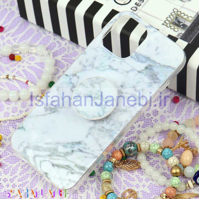 اصفهان جانبی-قاب سوپر IMD دور شفاف پاپ سوکت دار iPhone 12 Pro Max سنگی