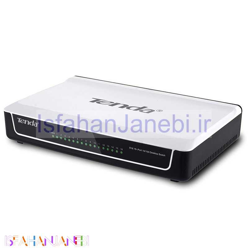 اصفهان جانبی-سوییچ 16 پورت Tenda S16 16Port Desktop Switch