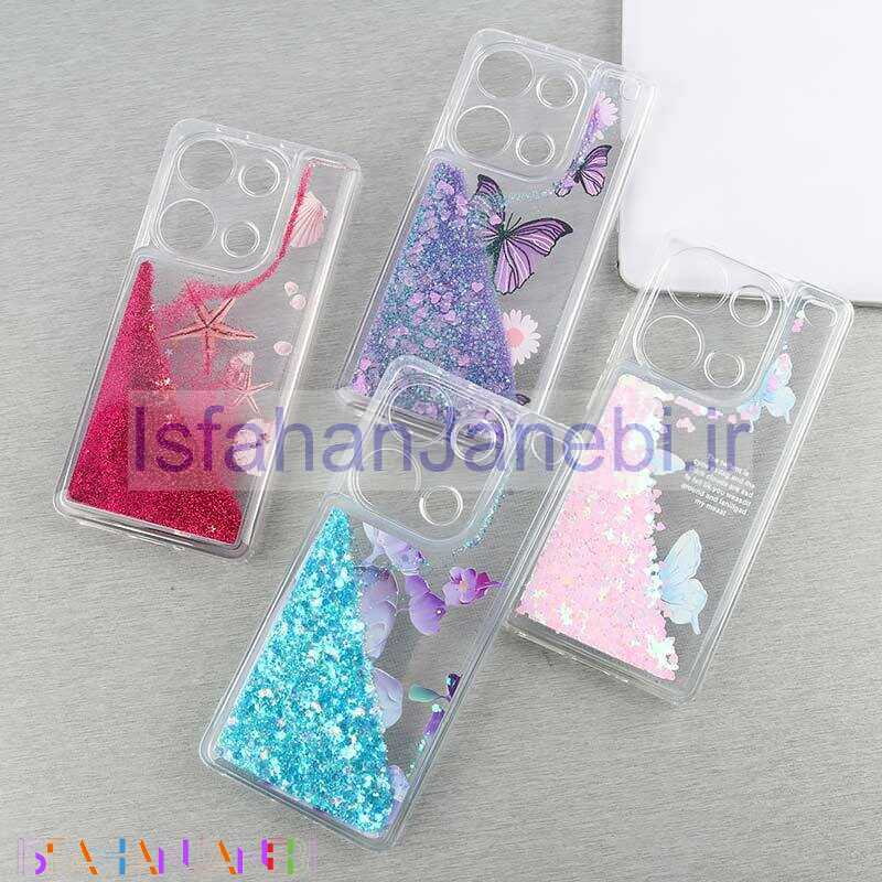 اصفهان جانبی-قاب آکواریومی شیائومی شیائومی Redmi Note 13 Pro 4G طرح دار کوک محافظ لنزدار