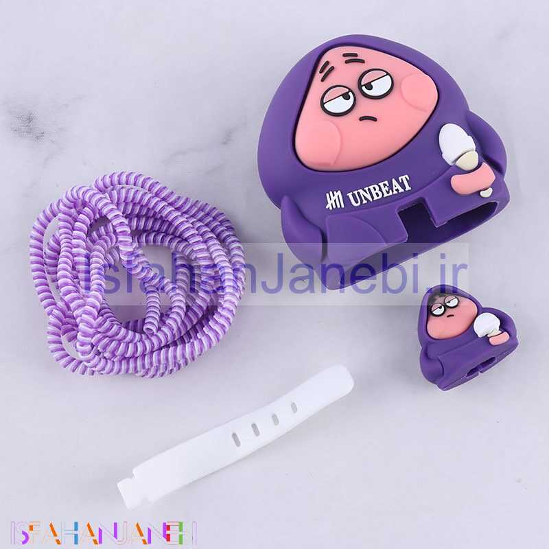 اصفهان جانبی-ست محافظ کابل و کلگی شارژر سامسونگ طرح پاتریک