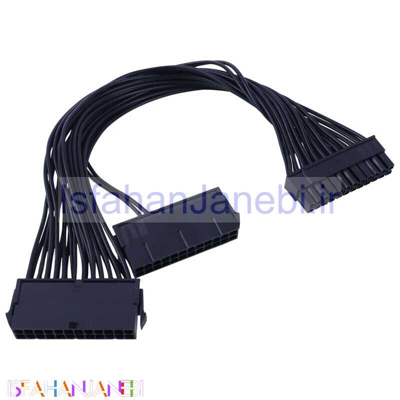 اصفهان جانبی-کابل تبدیل 1 به 2 24Pin طول 30 سانتی متر