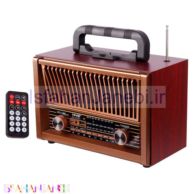 اصفهان جانبی-رادیو اسپیکر بلوتوثی رم و فلش خور NNS NS-2076BT + ریموت کنترل