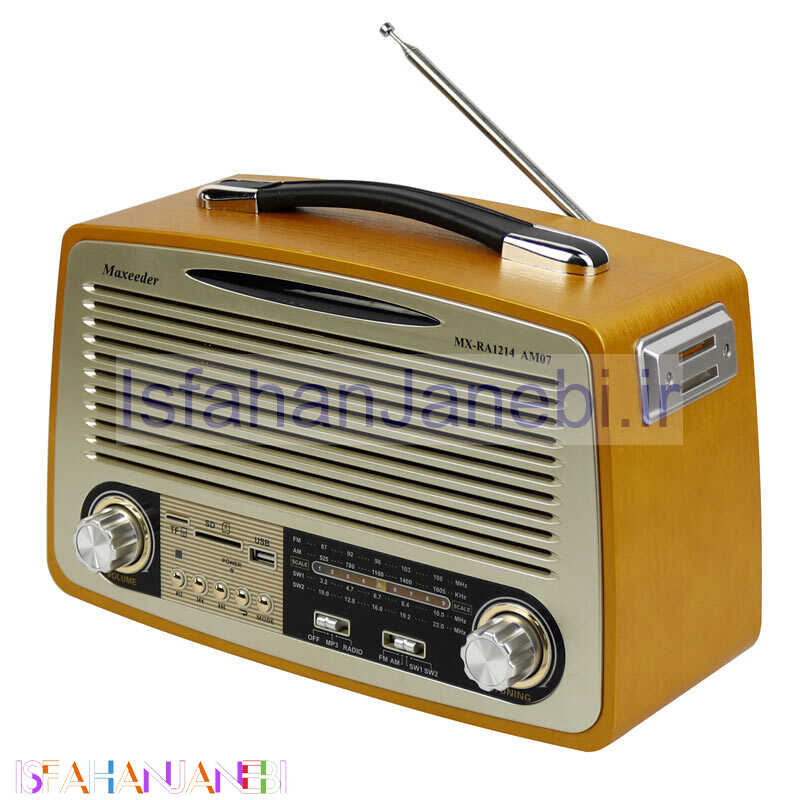 اصفهان جانبی-رادیو اسپیکر بلوتوثی رم و فلش خور Maxeeder MX-RA1214 AM07