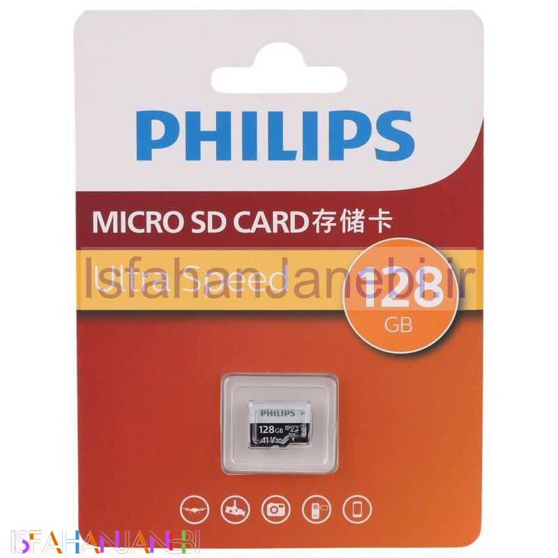 اصفهان جانبی-رم میکرو 128 گیگ فیلیپس Philips FM32TF128B/93 A1 V30 U3