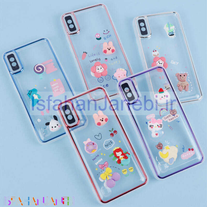 اصفهان جانبی-قاب شفاف عروسک برجسته محافظ لنزدار Samsung Galaxy A10