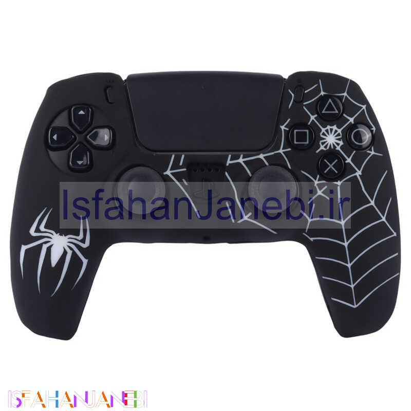 اصفهان جانبی-روکش دسته بازی PS5 طرح Spider-man Logo مشکی سفید