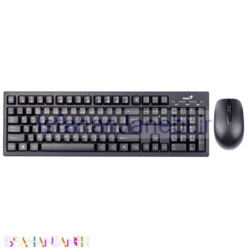 اصفهان جانبی-کیبورد و موس بی سیم جینیوس KM-8101