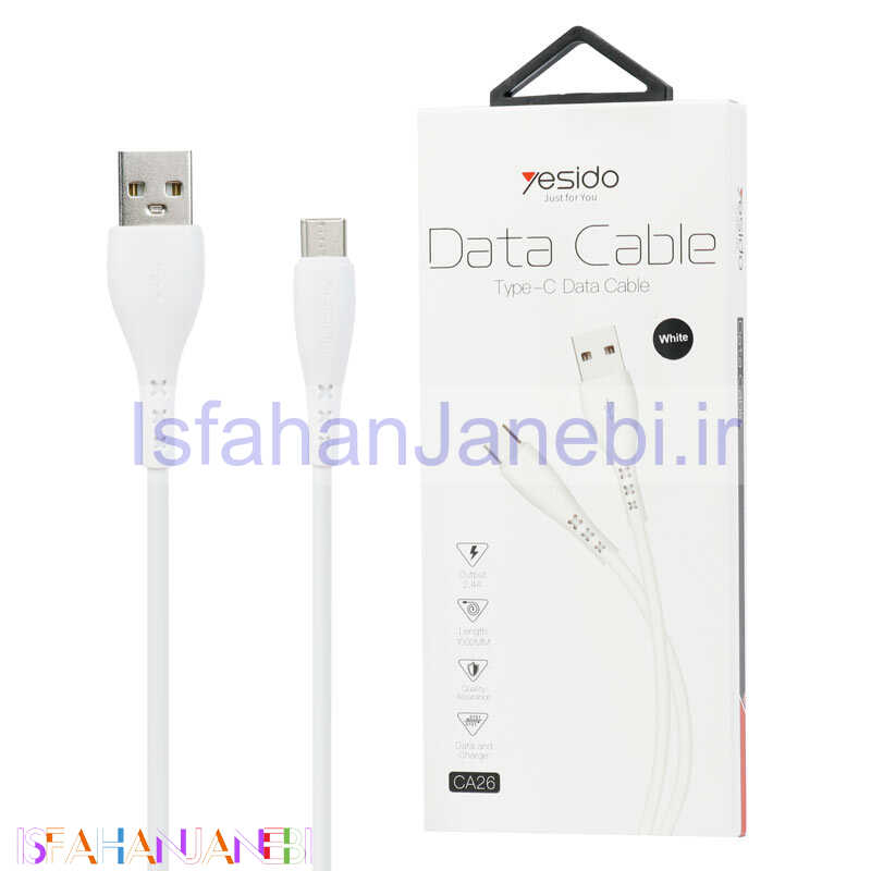 اصفهان جانبی-کابل Yesido CA26 2.4A Type-C 1m