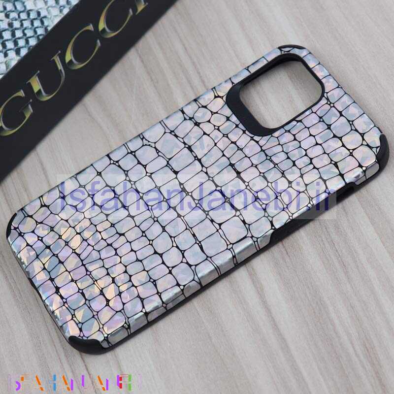 اصفهان جانبی-قاب چرمی پوست ماری هفت رنگ iPhone 12 Pro