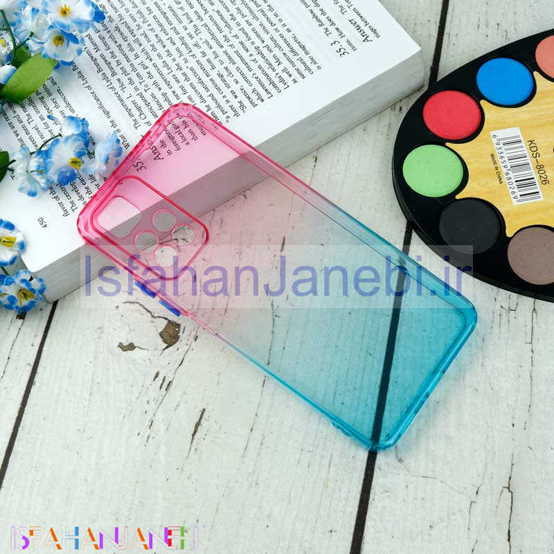 اصفهان جانبی-قاب آبرنگی دور رنگی محافظ لنزدار (Xiaomi Redmi Note 11 Pro (China