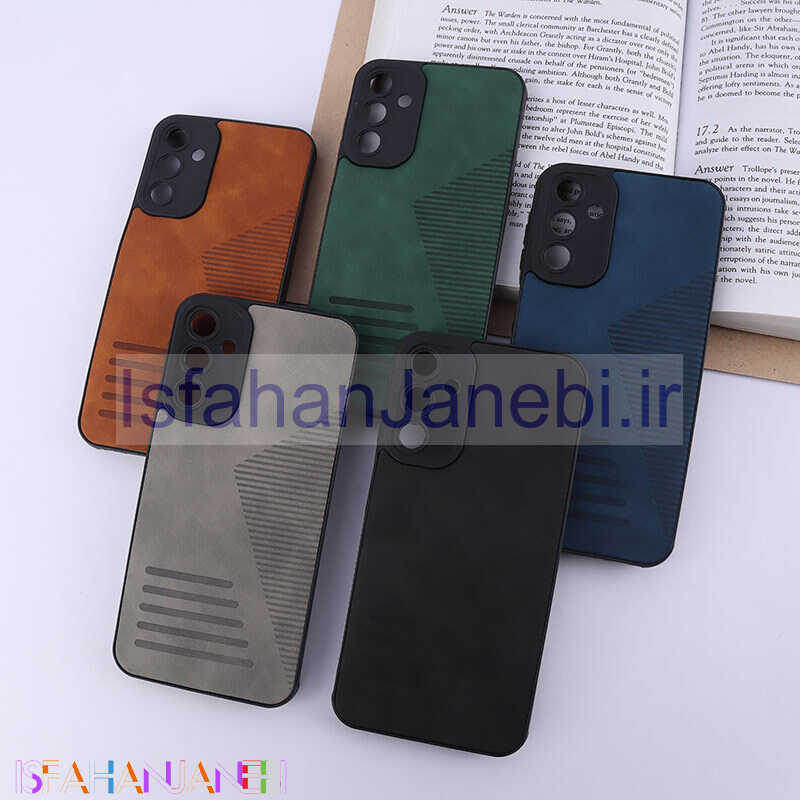 اصفهان جانبی-قاب چرمی Pro Camera سامسونگ Galaxy A15 محافظ لنزدار