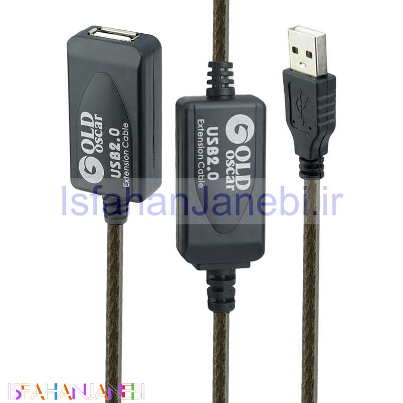 اصفهان جانبی-کابل افزایش طول Gold Oscar USB 15m