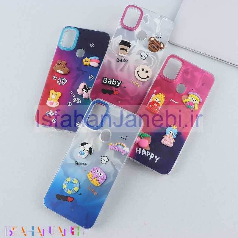 اصفهان جانبی-قاب عروسکی برجسته سامسونگ Galaxy A11 / M11 طرح موج دار دو رنگ