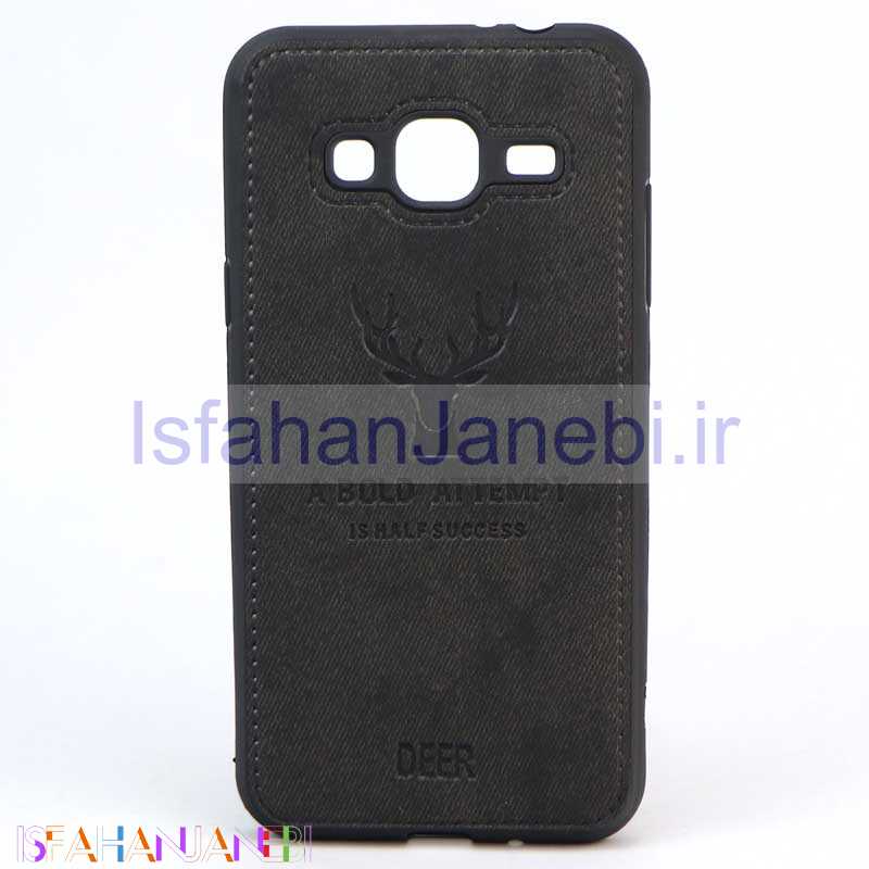 اصفهان جانبی-قاب چرمی طرح گوزن Samsung J3 مشکی