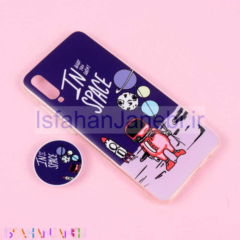 اصفهان جانبی-قاب فانتزی طرحدار + پاپ سوکت Samsung Galaxy A70 کد 6